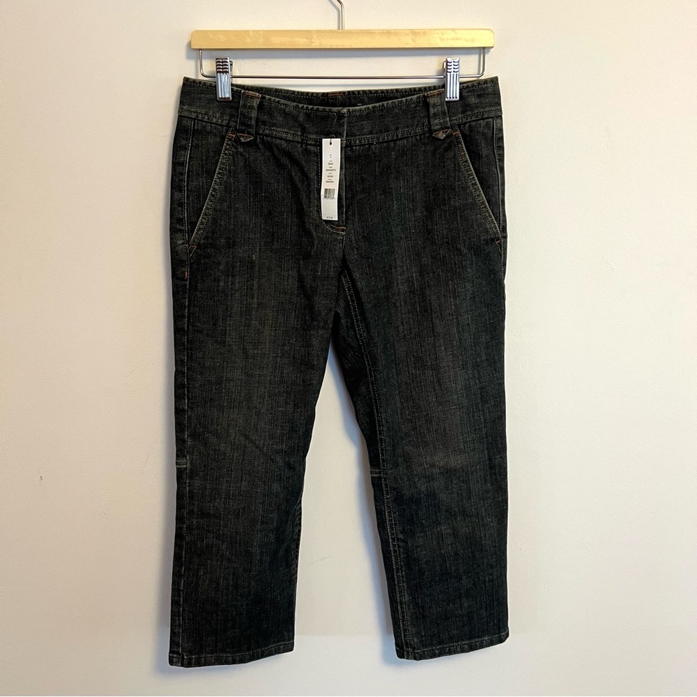 NWT Theory Jeans Womens Cropped Jeans Bann Indigo Size 4